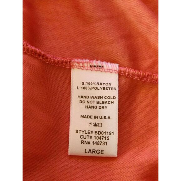 NWT Blue Blush Elastic Body Ruffle Hem Sleeveless Dress Pink Womens Size Large - Picture 11 of 12